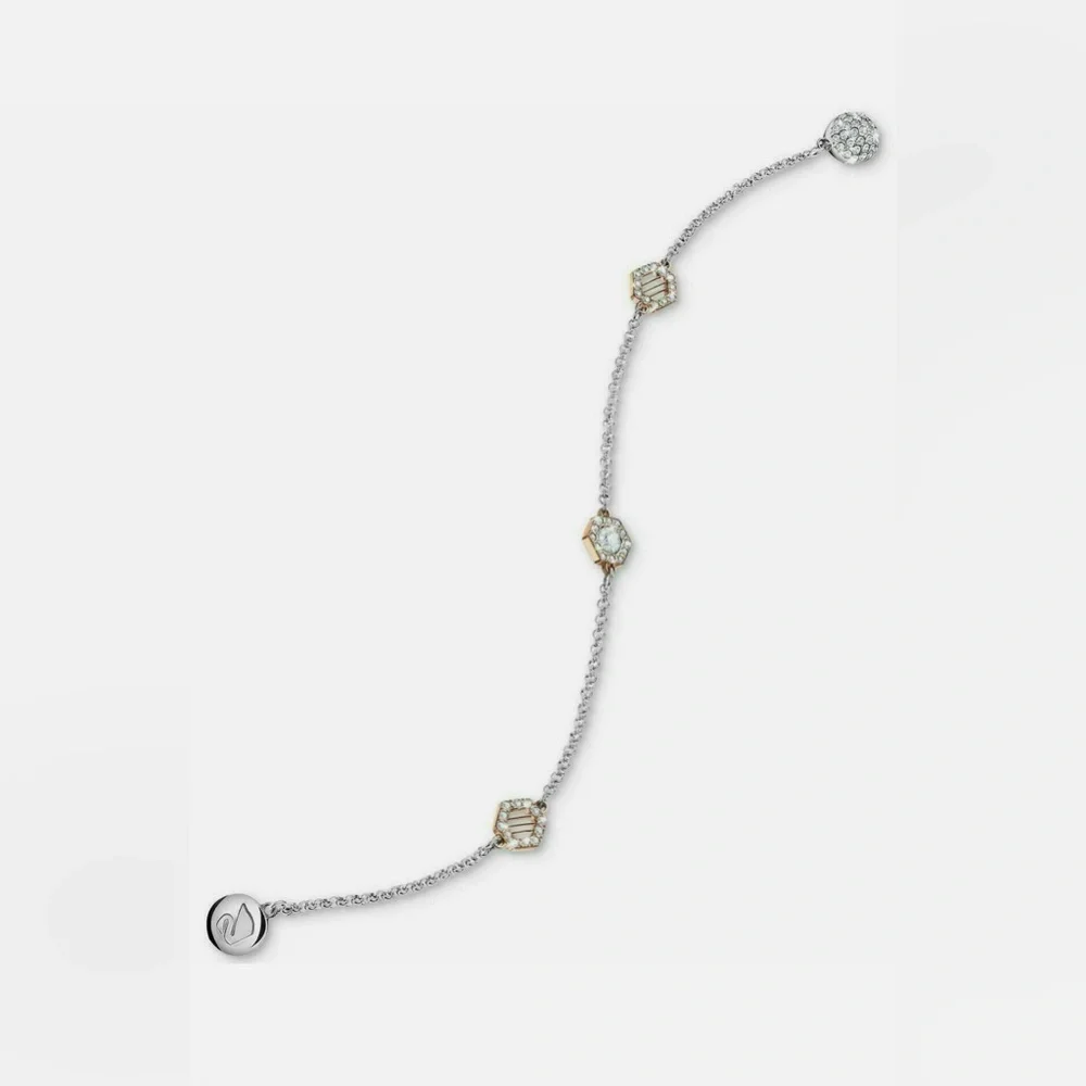 Swarovski Rose Gold Hexagon Remix Collection Bracelet Brand New - Picture 4 of 6